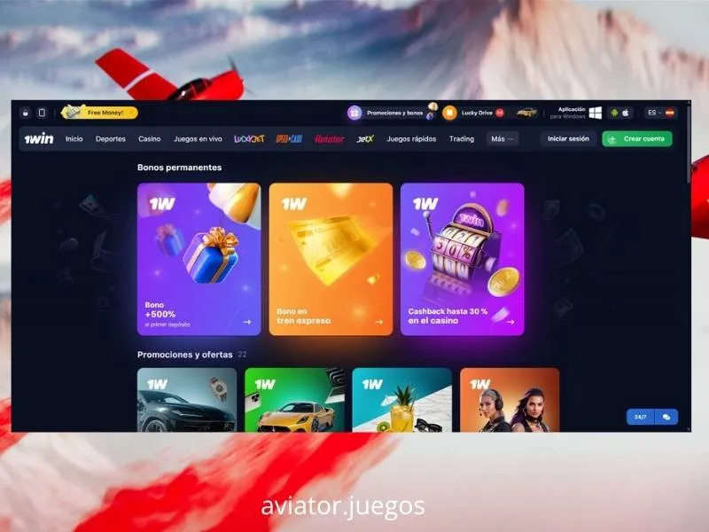 Bono del 500 por ciento sobre los primeros cuatro depósitos en 1win