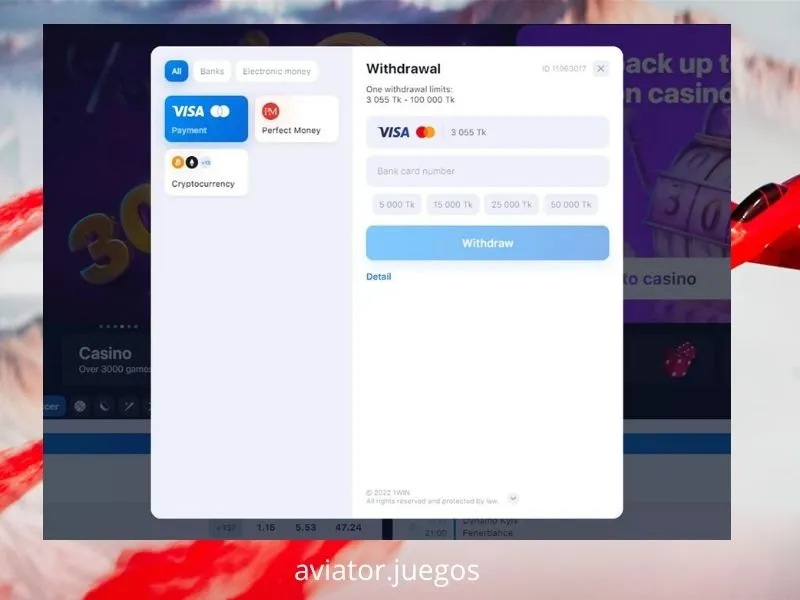 Interfaz del juego Aviator preparada para colocar la primera apuesta en 1win