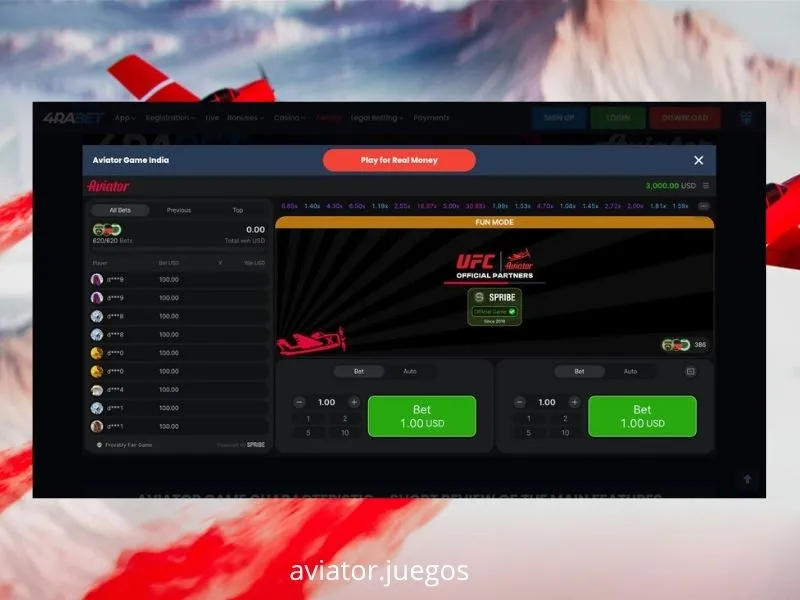 O Aviator está disponível no casino 4rabet