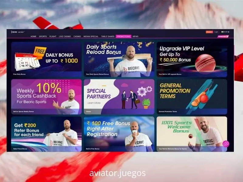 Detalhes do bónus de 120 por cento da Becric aplicado exclusivamente ao Aviator em 2026