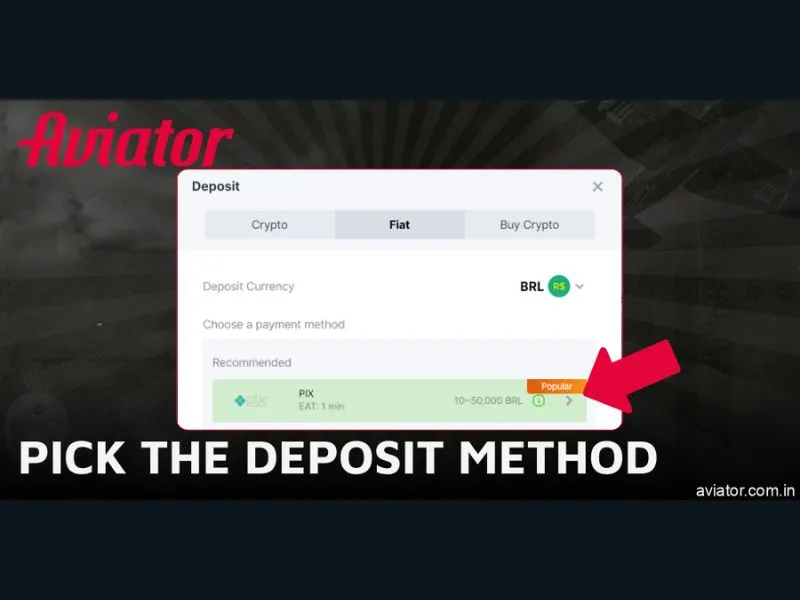 Processo para levantar os prémios do Aviator para uma carteira Bitcoin própria