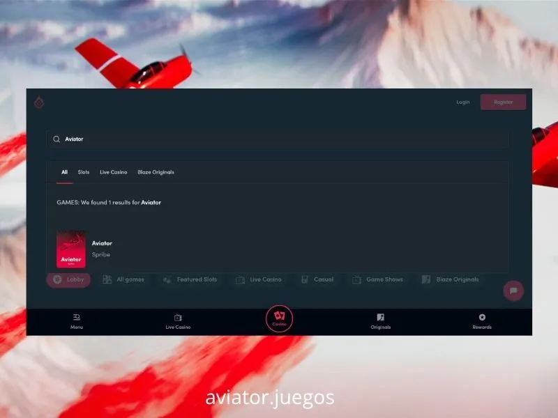 O Aviator está disponível no casino Blaze
