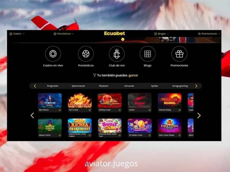 O Aviator está disponível no casino Ecuabet