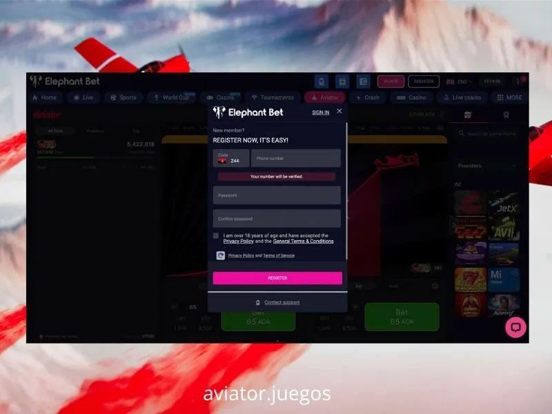 Ficha institucional do Elephant Bet Casino e a sua licença da IGJ de Moçambique
