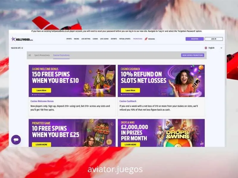 Bónus de boas-vindas da Hollywoodbets com rodadas grátis aplicáveis ao ecossistema do casino