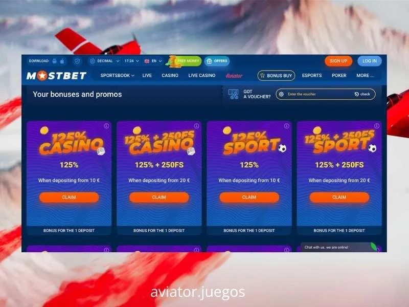 Estrutura escalonada do bónus Mostbet 2026 aplicável ao Aviator com códigos promocionais específicos