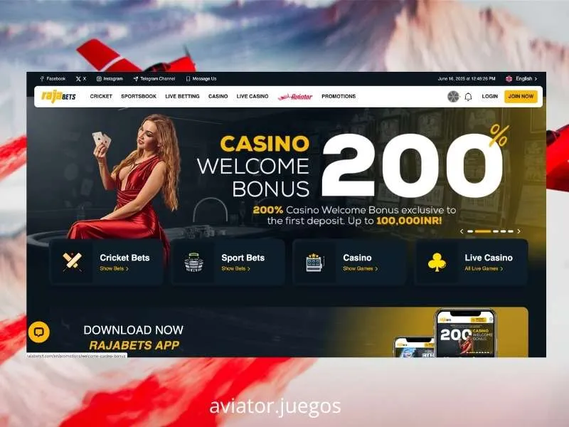Estructura del bono 200% hasta 90000 INR Rajabets 2026