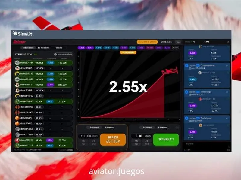 O Aviator está disponível no casino Sisal
