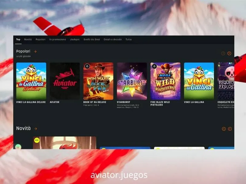 O Aviator está disponível no casino Snai