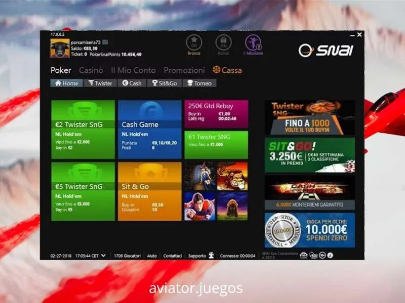 Pacote de bónus de boas-vindas e Free Bets no Aviator disponíveis na Snai em 2026