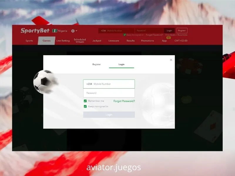 Página inicial da SportyBet com acesso direto ao jogo Aviator da Spribe no casino online