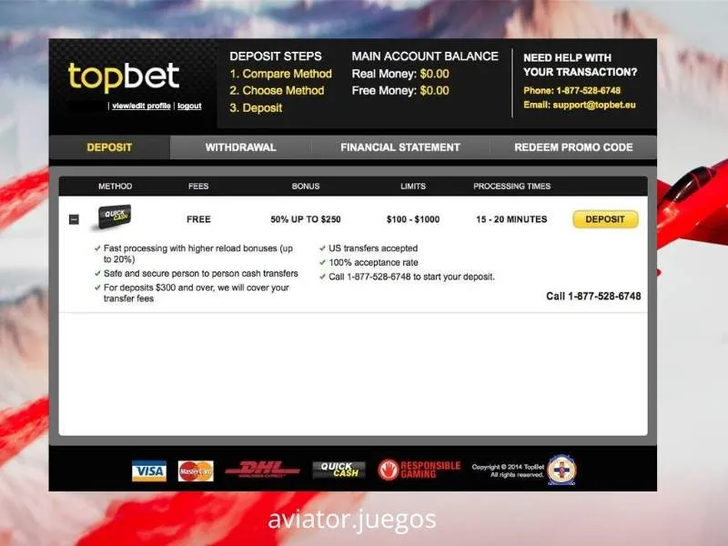 Ecrã de acesso ao jogo Aviator no casino Topbet com painel de apostas pronto