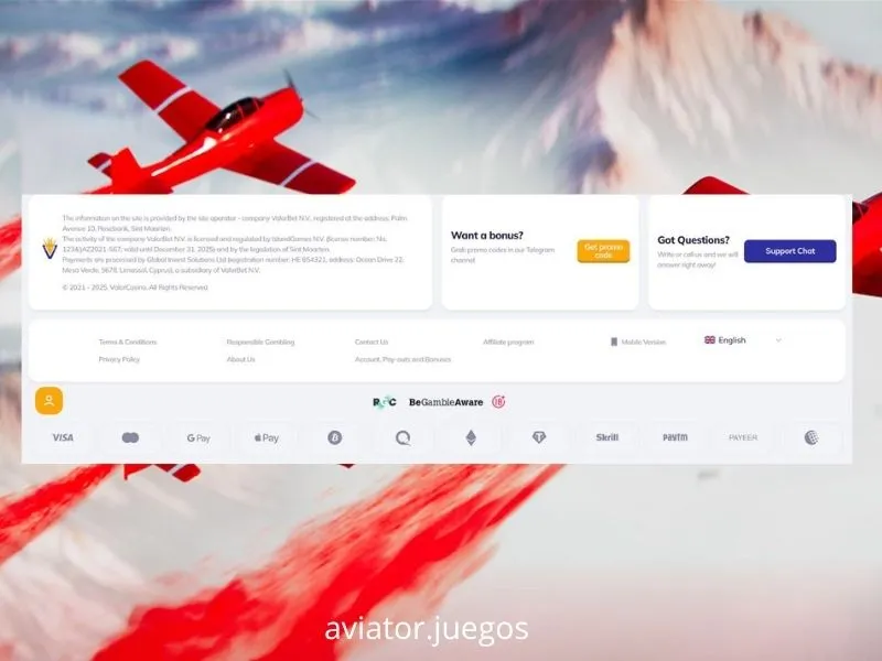 Interface do Aviator com painel de apostas duplo preparado para a primeira ronda na ValorBet