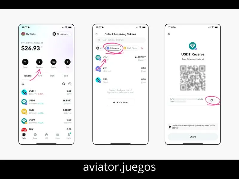 Recarregue o seu saldo no Aviator através da Wallet