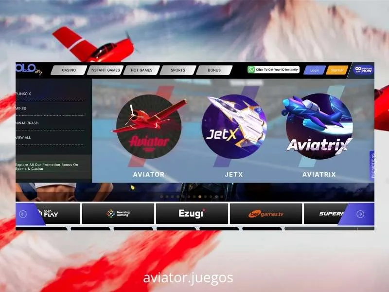 O Aviator está disponível no casino Yolo247