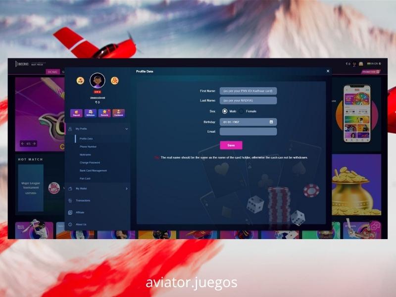 Empezar a jugar a Aviator en Becric