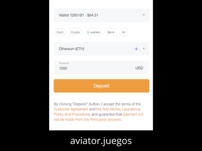 Retirada de ganancias a través de Ethereum