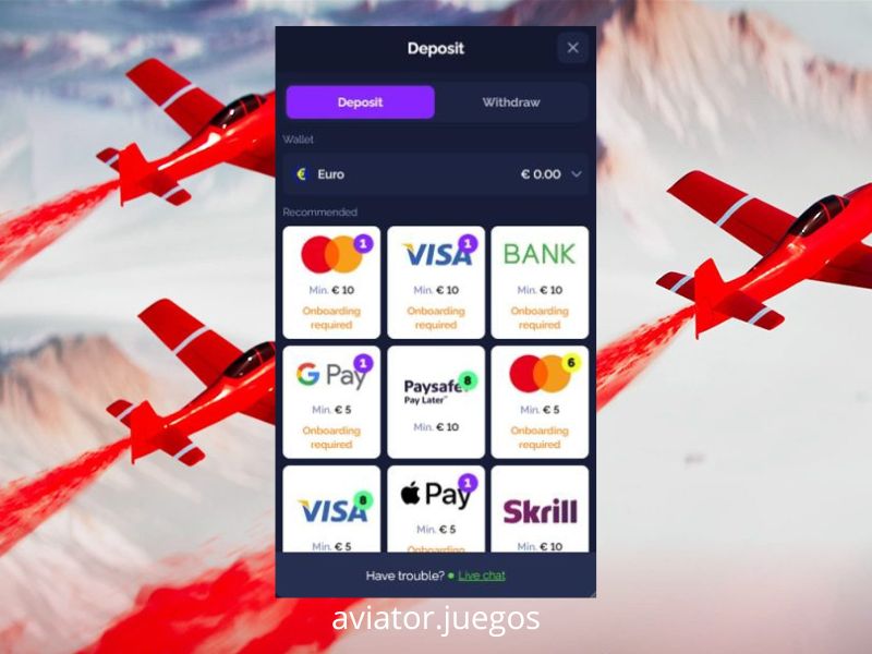 Empezar a jugar a Aviator en GoldBet