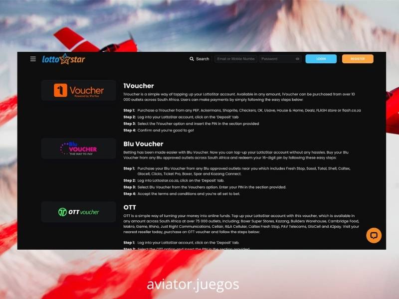 Empezar a jugar a Aviator en LottoStar