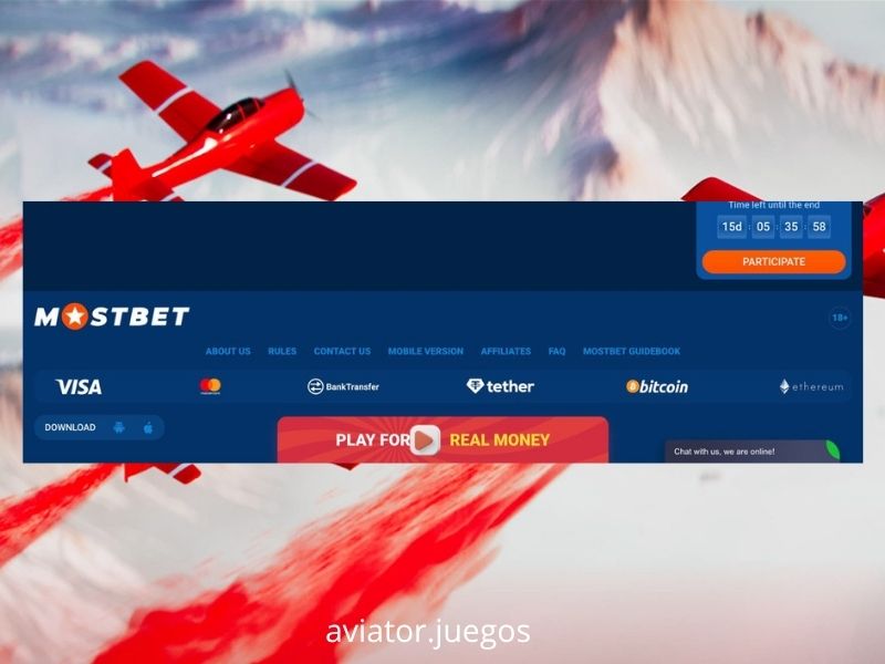 Empezar a jugar a Aviator en Mostbet