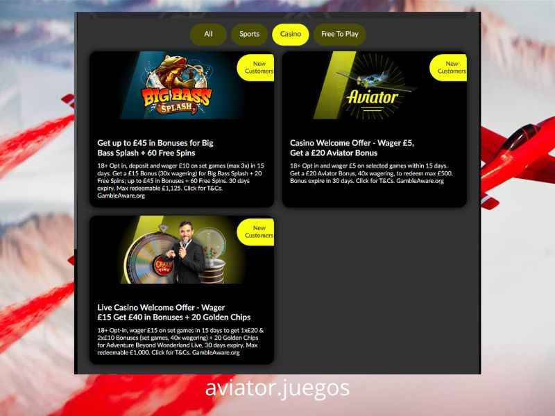 Bonito bienvenida para los jugadores