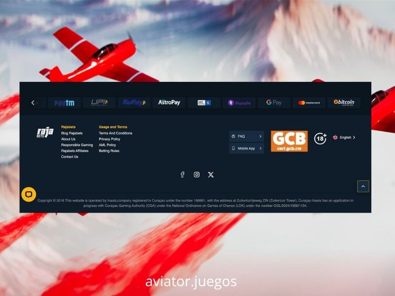 Empezar a jugar a Aviator en Rajabets