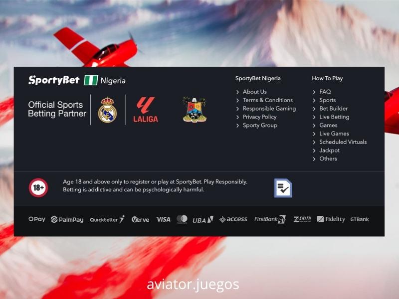 Empezar a jugar a Aviator en Sportybet