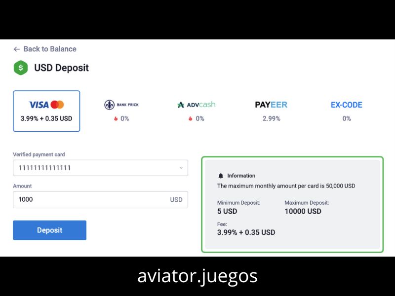 Retirada de ganancias a través de Visa